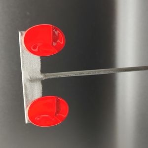 Retro 80's Red earrings